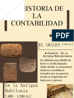 Línea Del Tiempo de La Historia de La Contabilidad