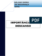 DDS IMPORTÂNCIA DO DESCANSO