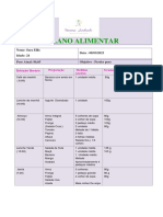 Plano Alimentar Sara