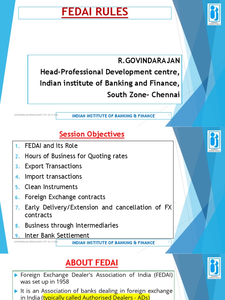 Overview of FEDAI Rules and Functions | PDF | Credit Card | Swap (Finance)
