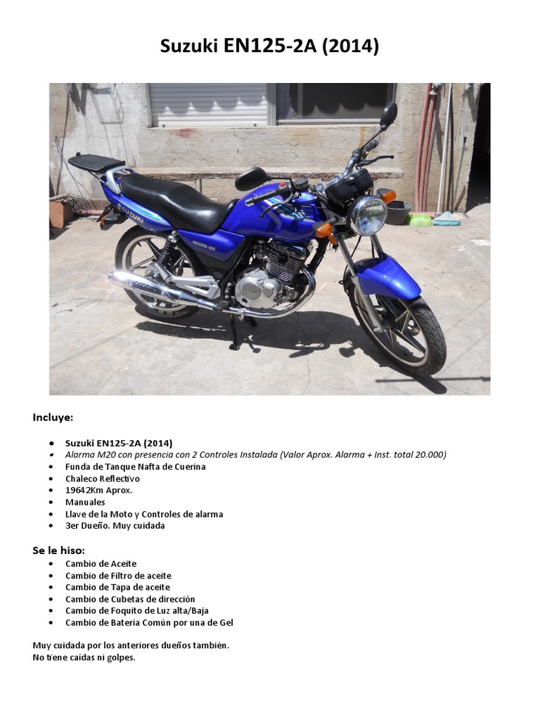 Suzuki EN125 | PDF | Tecnología