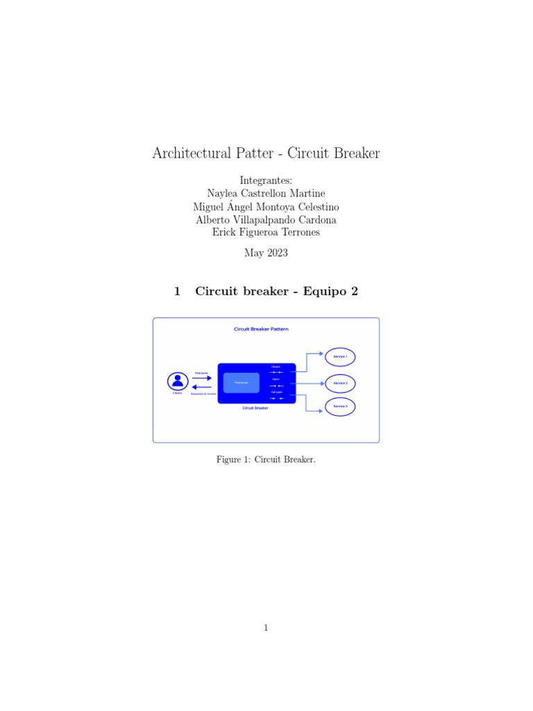 Patrón Circuit Breaker en Arquitectura | PDF | Ingeniería de software ...