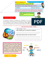 DIA 3 El Movimiento y Los Cuatro Elementos de La Naturaleza.