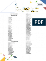 Lista de Palabras 2023 6th Grade