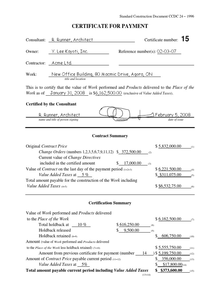 Certificate For Payment PDF Taxes Economies
