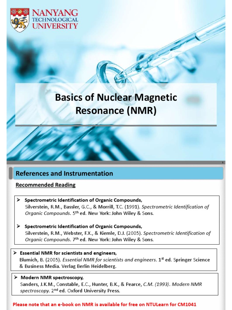 NMR spectroscopy basics PDF