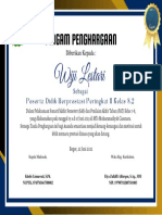 Blue Gold Minimalist Certificate of Appreciation Certificate