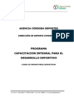 Capacitación Deportiva Integral