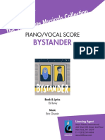 Bystander - Piano - Vocal Score