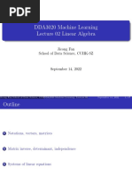 DDA3020 Lecture 02 Linear Algebra