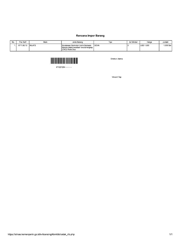 Rencana Impor Barang New Pdf