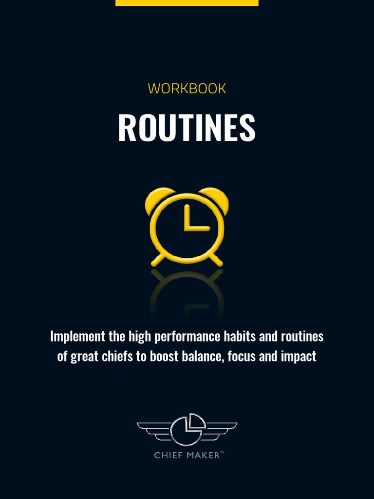 Routines Workbook | PDF