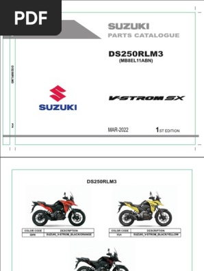 V Strom 250 (Ds250rlm3) | PDF