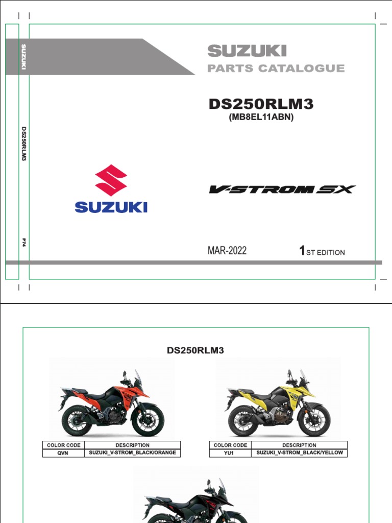 Vストローム250 SUZUKI サービスマニュアル