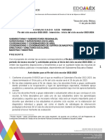 Comunicado Interno SEB Fin, Interciclos e Inicio Del Ciclo Escolar 11jul2023