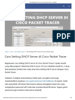 Cara Setting DHCP Server Di Cisco Packet Tracer - AneIqbal