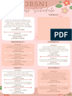 3BSN1 Schedule