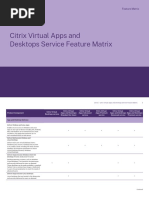 2022 - Citrix Cvad-Service-Feature-Matrix