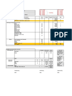 Technical Services Costing Sheet