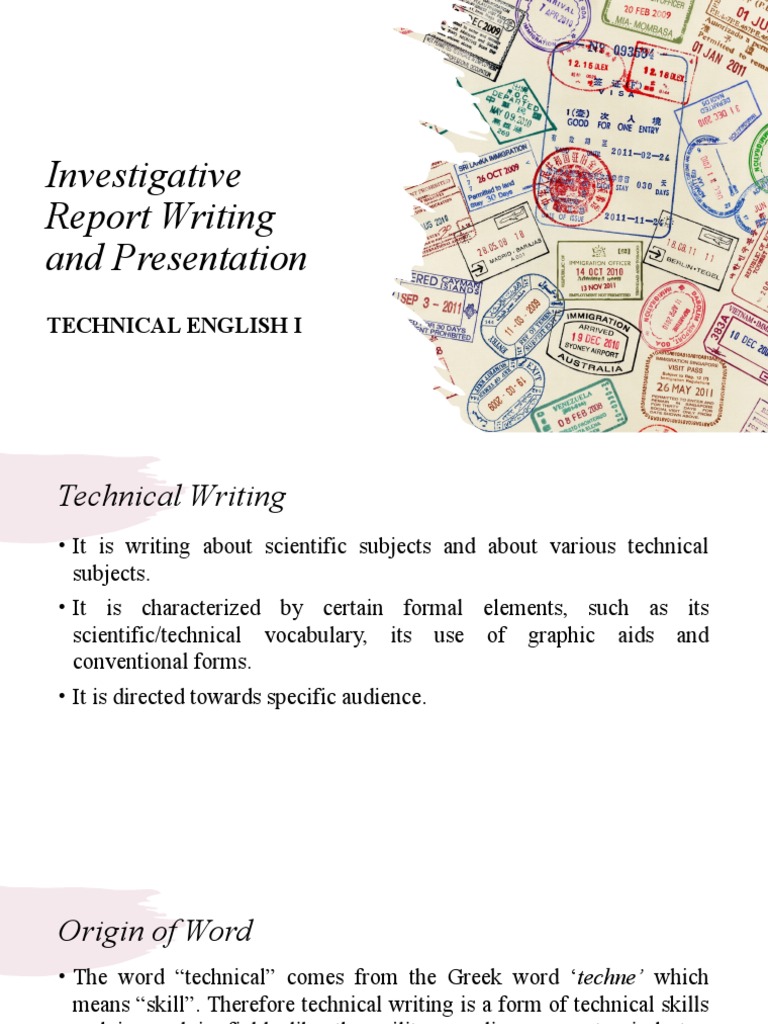 Essentials of Investigative Report Writing | PDF | Prosecutor | Police