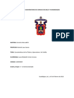 Características de Los Títulos y Operaciones de Crédito