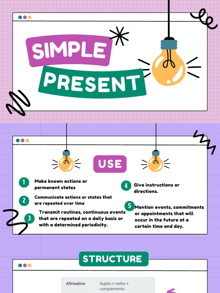 Present Simple Tense Guide | PDF