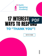 17 Interesting Ways To Respond To Thank You