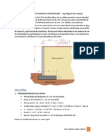 Ejemplo Diseño Muro en Voladizo de Mampostería