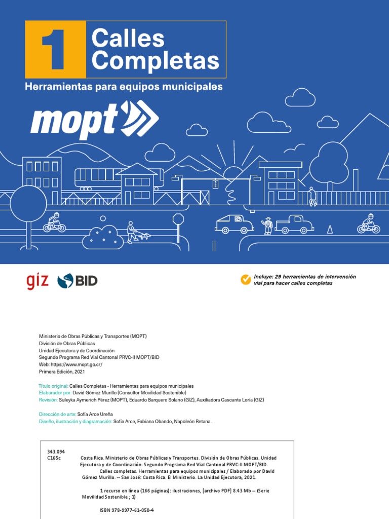 Manual de Calles Completas MOPT | PDF