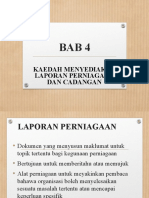 BAB 4 Laporan & Kertas Cadangan