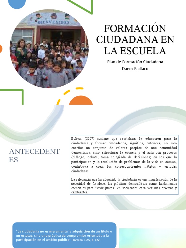 Formación Ciudadana en la Escuela | PDF
