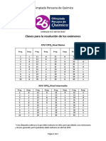 XXVI OPQ - Claves de Respuestas