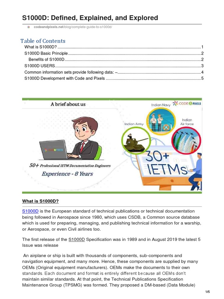 S1000D Defined Explained and Explored | PDF | Databases | Information