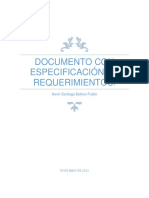 Documento Con Especificación de Requerimientos