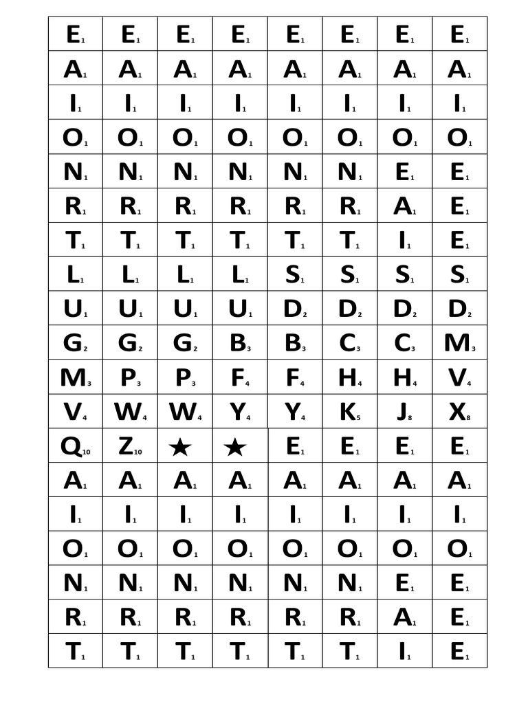 Scrabble letters pdf