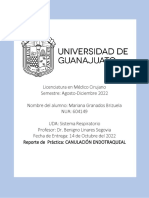 Práctica Canulación Endotraqueal - Mariana Granados Brizuela 604149