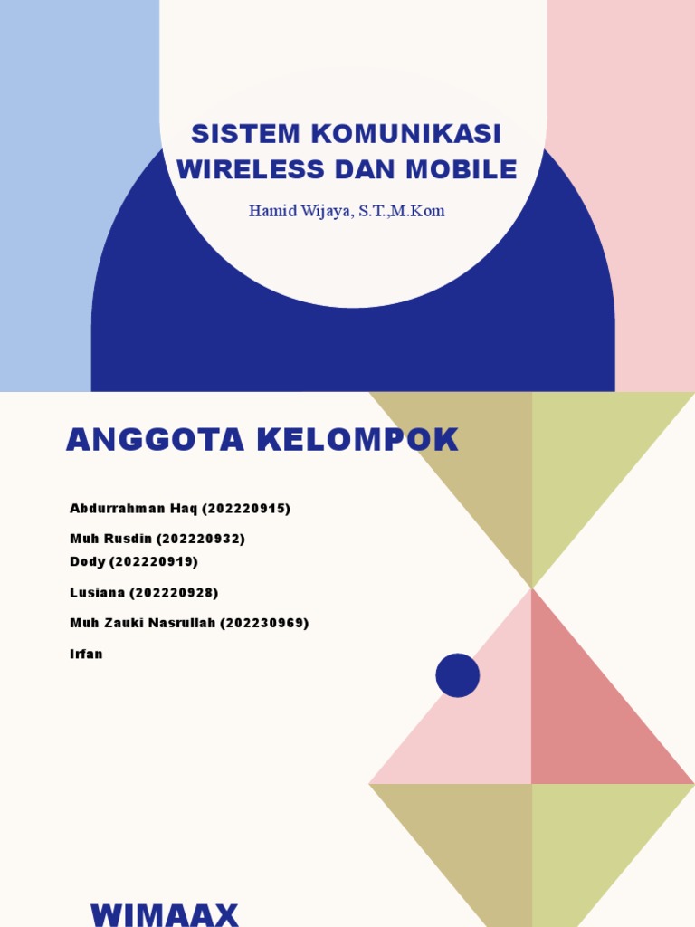 Sistem Komunikasi Wireless Dan Mobile Pdf