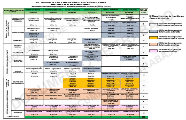 Mapa Curricular Bachillerato 2025 | PDF | Humanidades | Importar