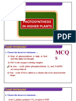 Biology - XI - Photosynthesis in Higher Plants - MCQs 3