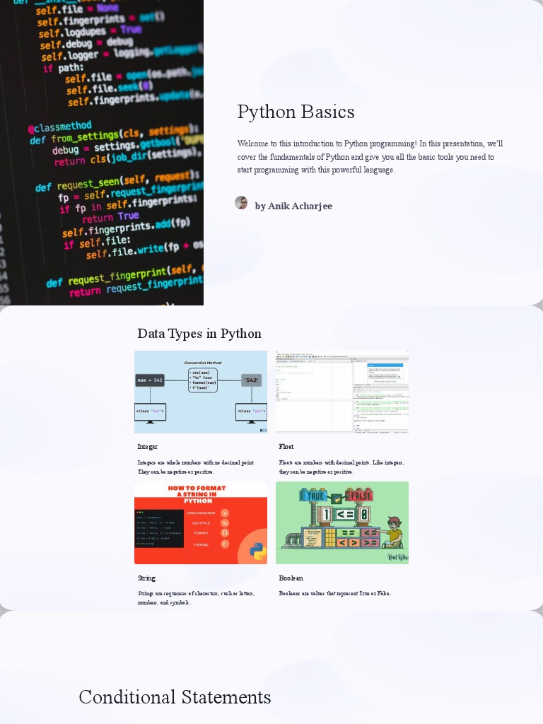 Python Basics | PDF
