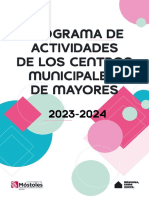 Programa Anual de Actividades de Los Centros Municipales de Mayores 2023-24