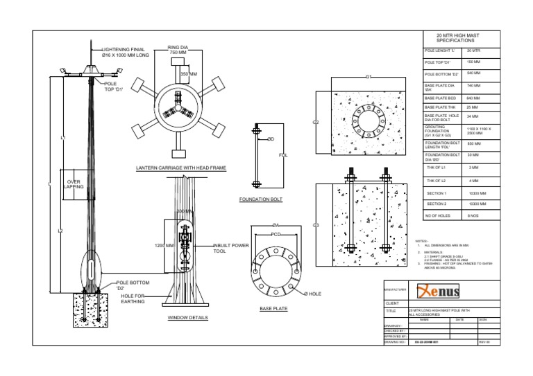 20 MTR Mast | PDF | Mechanical Engineering