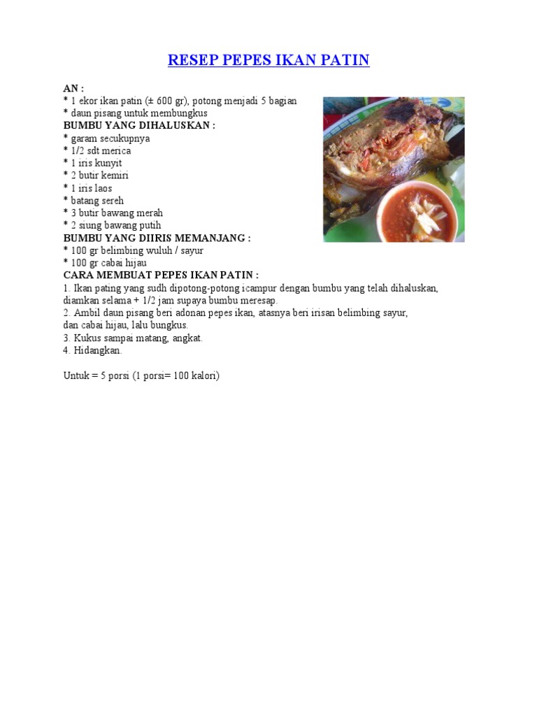 Resep Masakan | PDF
