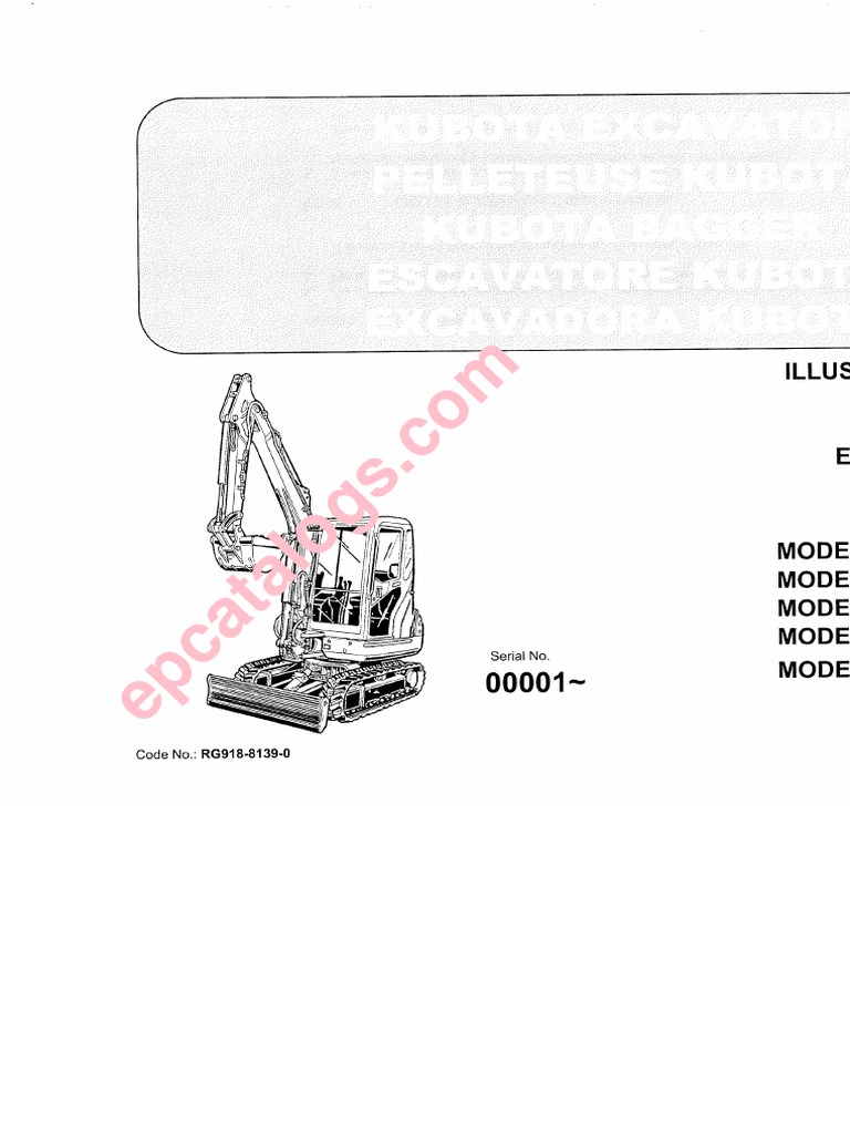 Kubota Kx1613 Parts List Download PDF