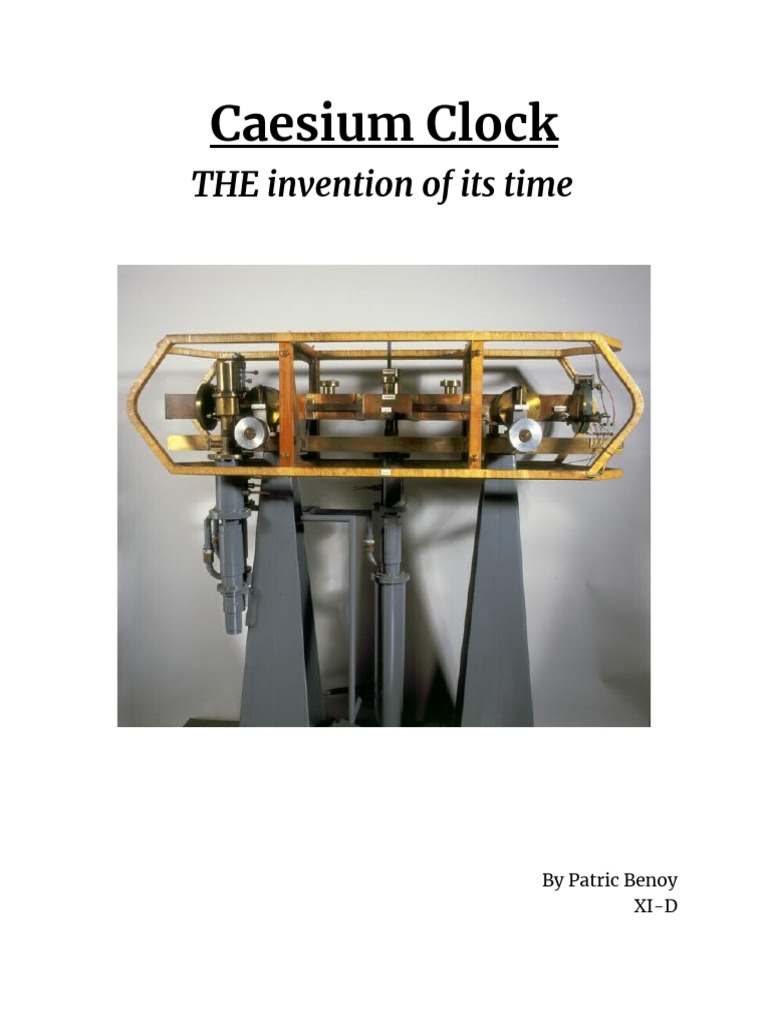 Caesium Clock Project PDF