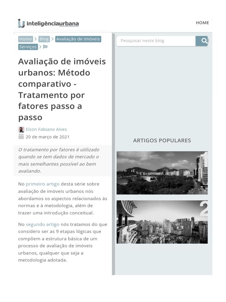 Fatores de Homogeneização | PDF