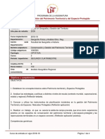 Conservación y Gestión Del Patrimonio Territorial y Del Espacio Protegido