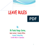 Leave Rules MCR HRD