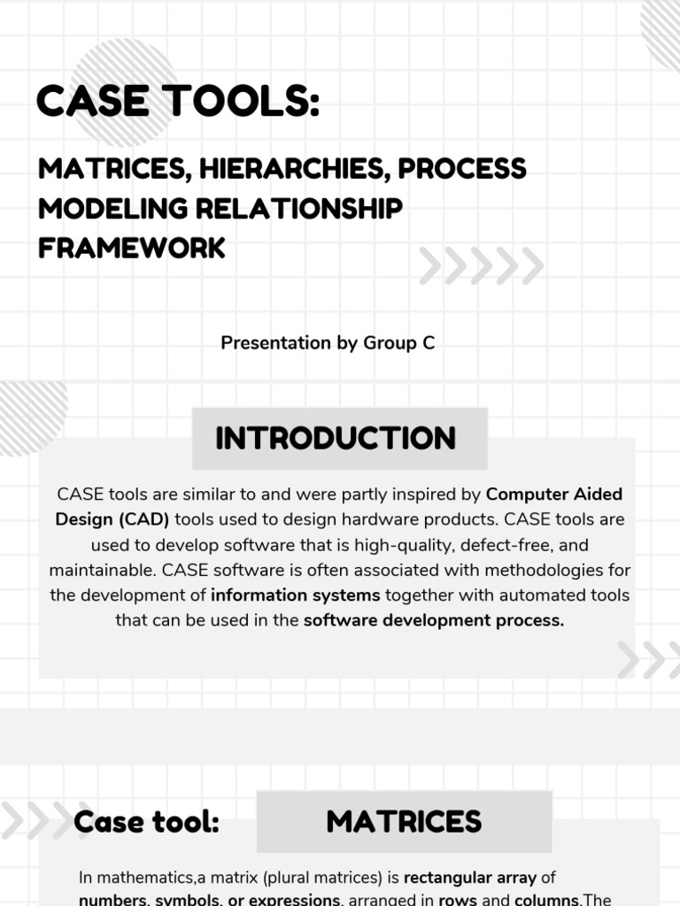 GROUP C - Case Tools | PDF