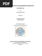 DM Lab Manual IV Cse I Sem